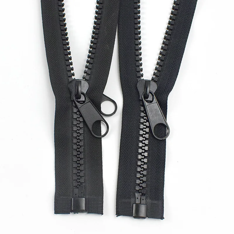 10# 60-400cm Resin Zippers Open-end Single/double Sliders Zipper For Sleeping Bags Luggage Tent Zip DIY Sewing Accessories
