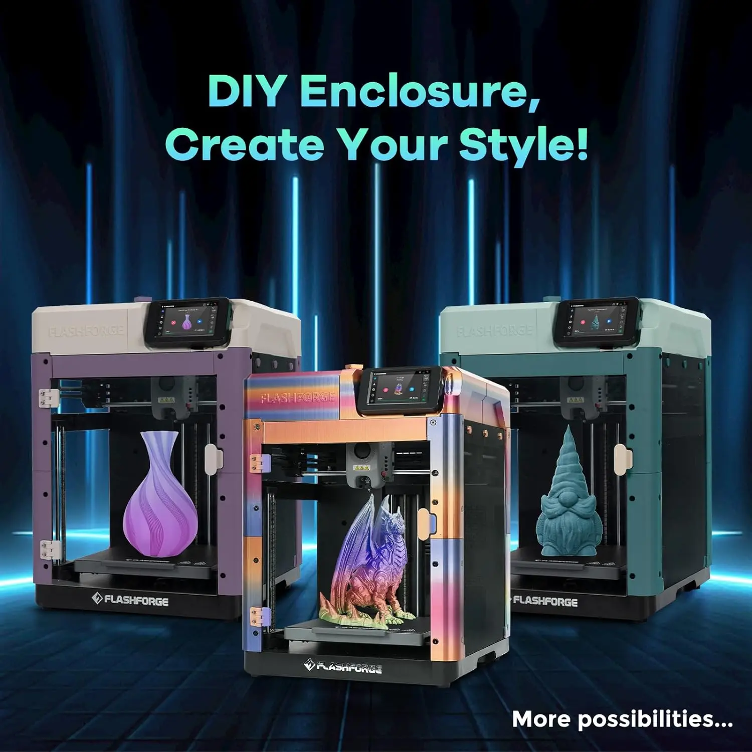 Flashforge Adventurer 5M 3D Printer Enclosure Kit 3