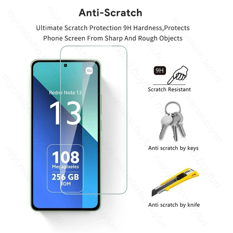3-Pack Premium Tempered Glass Screen Protector with Full Coverage