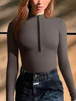 Seamless Yoga Pullover Shirts Women's Sports Fitness Long Sleeve Ribbed High Waist Tights Fitness Yoga Sports Top - Image 4