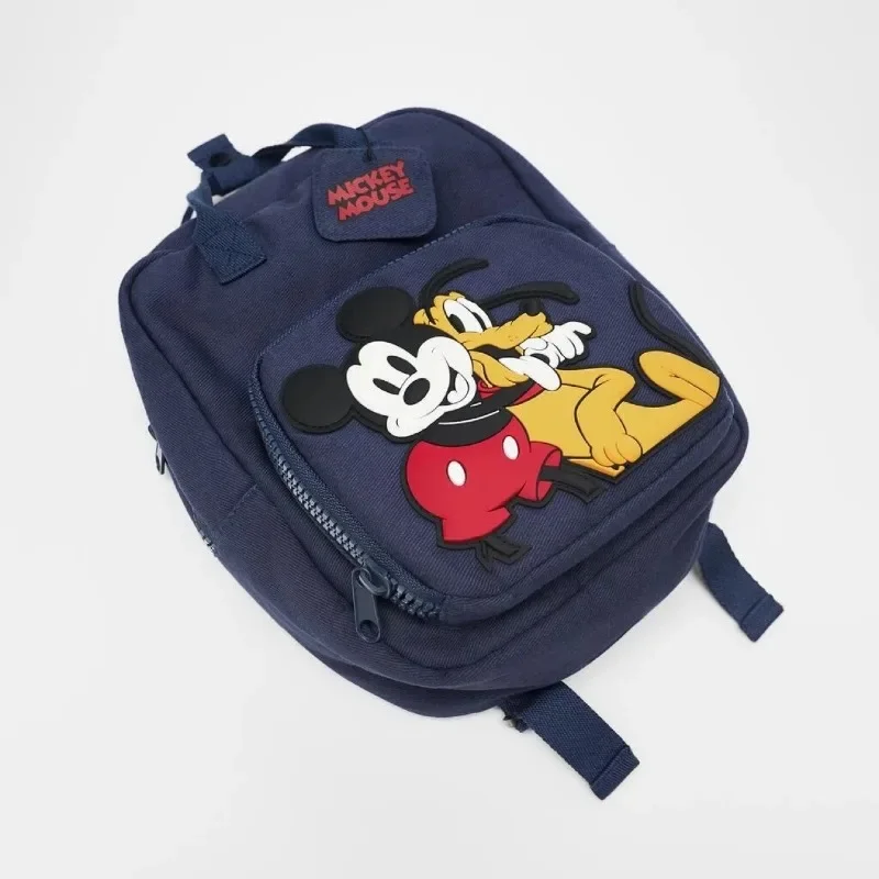 Disney Cartoon Mickey Backpack Children's Double Shoulder Bag For 2-6 Year Old