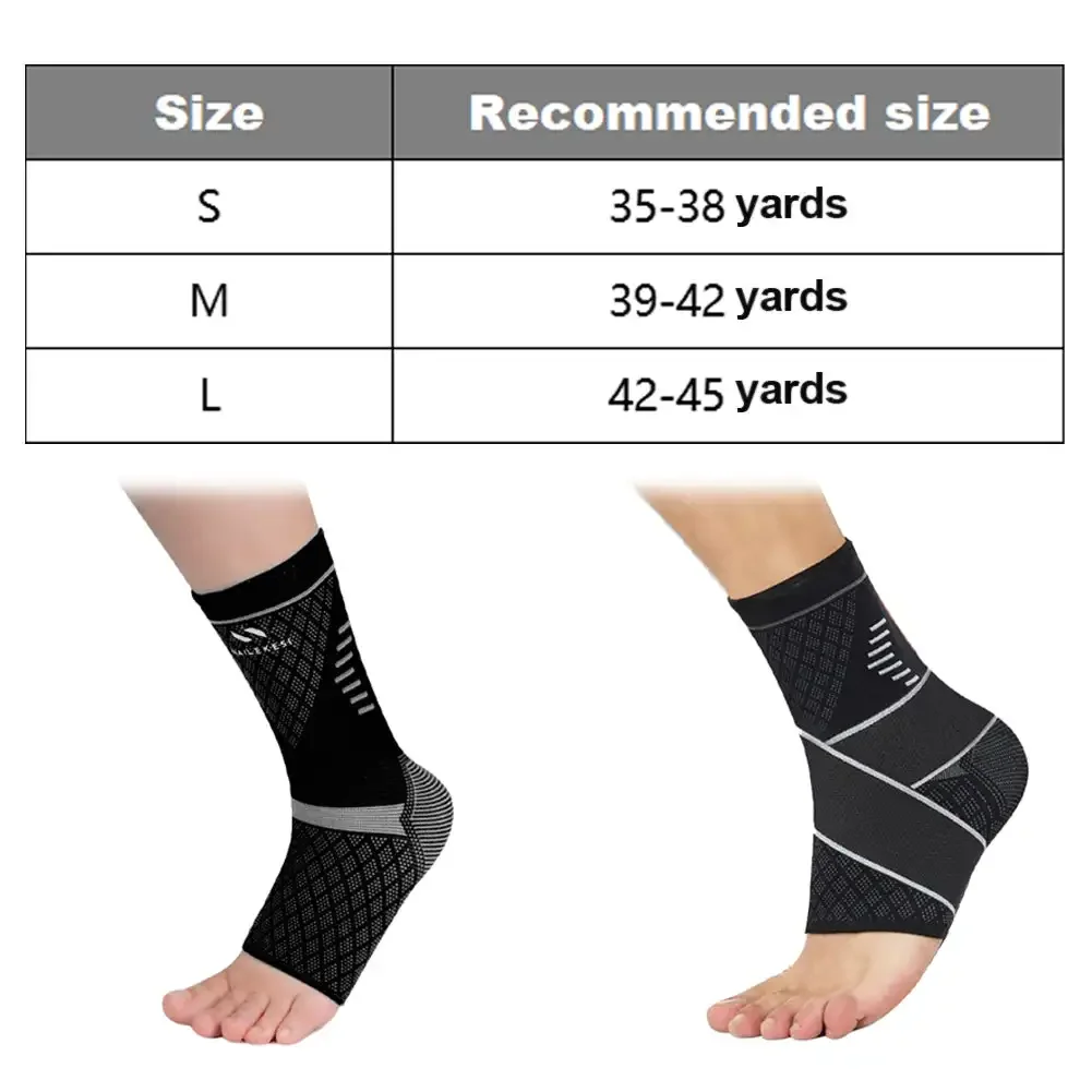 Sport Ankle Stabilizer Brace Compression Ankle Strain Bandages Ankle Support Protector for Basketball Football Fitness Running