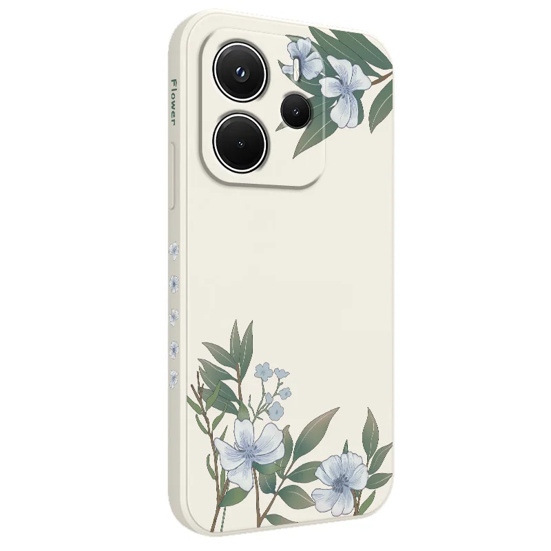 Encounter Flowers Liquid Silicone Soft Phone Case