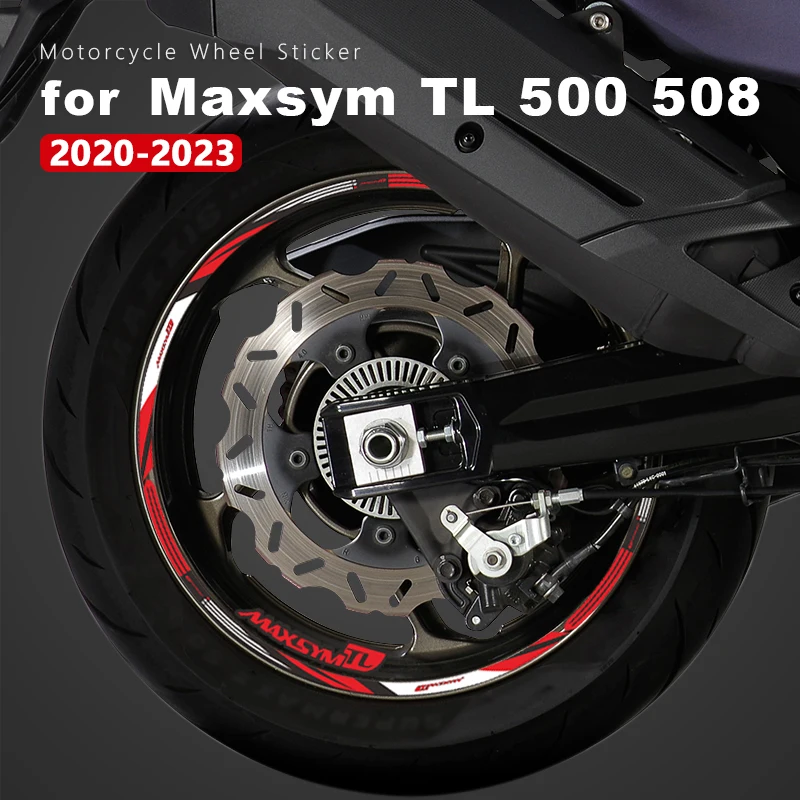 Motorcycle Wheel Sticker Waterproof Rim Stripe Maxsym Tl 508 2023 For