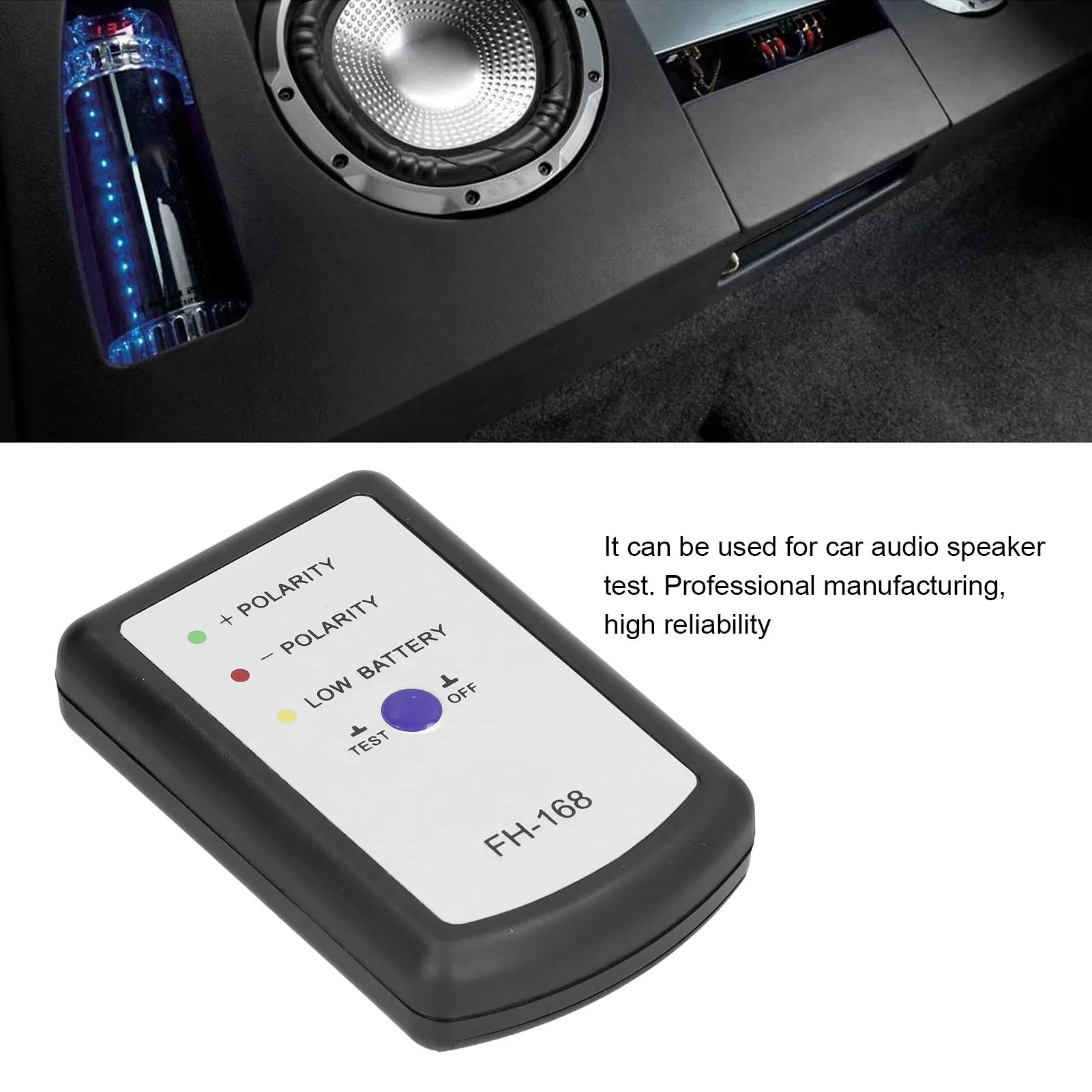 auto accessorie Phase Tester Audio Speaker Horn Positive Negative Polarity PH Phasemeter for Auto Accessories car phase tester