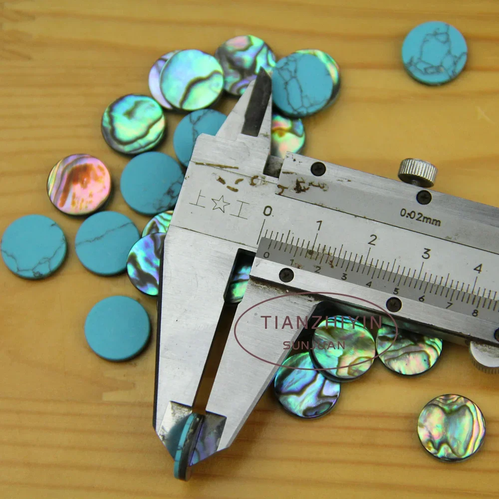 9pcs Trumpet Finger Buttons For Repairing Parts New Abalone