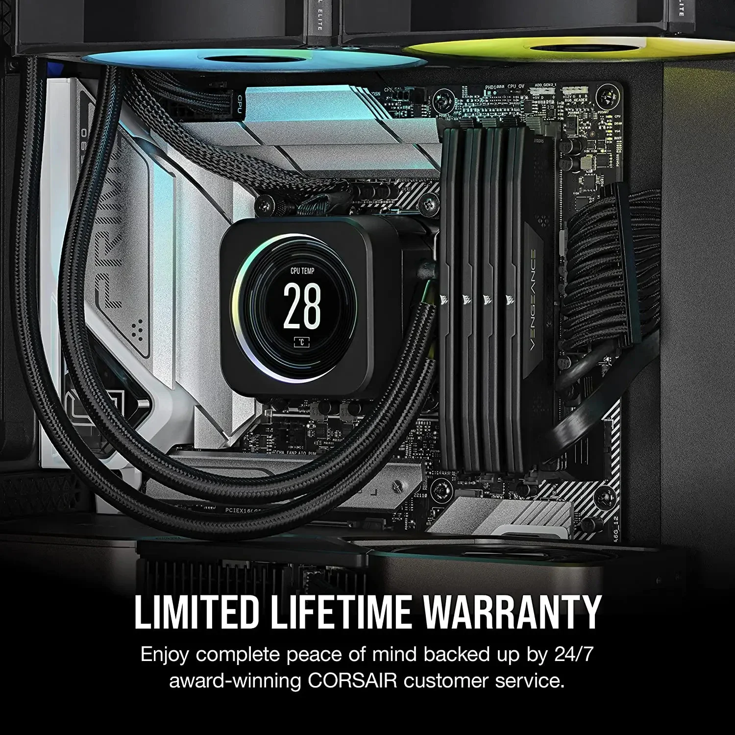 CORSAIR VENGEANCE 인텔 AMD XMP ICUE 호환 컴퓨터 메모리, DDR5 RAM, 16GB, 32GB, 5600MHz, 6000MHz