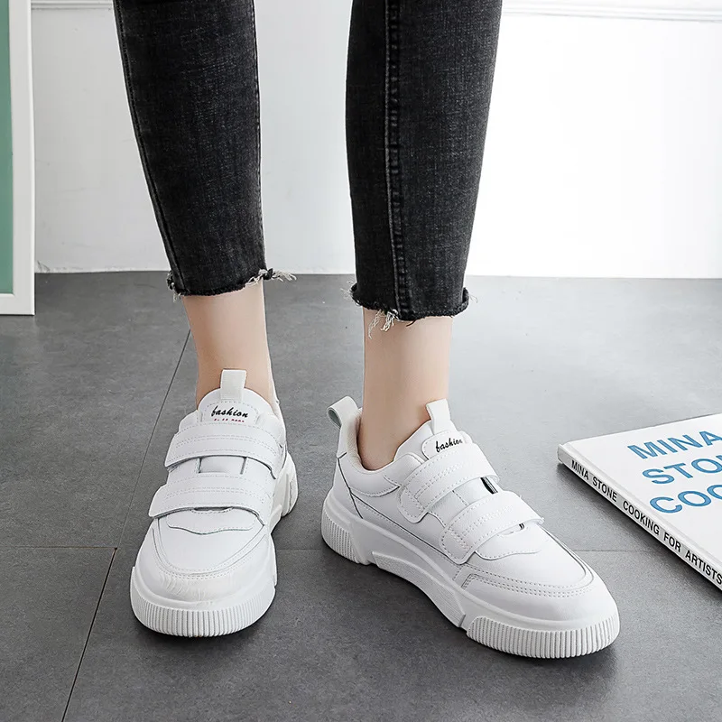 

New Brand Fashion Sneakers Women Flat Shoes Woman Spring Autumn Lace-up Shallow Casual Loafers Breathable Leathers Ladies Shoes