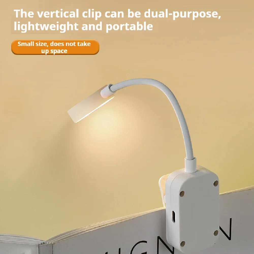 USB Rechargeable Mini Book Light Clip Night Lights LED Stepless Dimming Eye Protection 3 Colors Student Dormitory Bedside Lamp led light,night light,book light,mini night light,mini led light