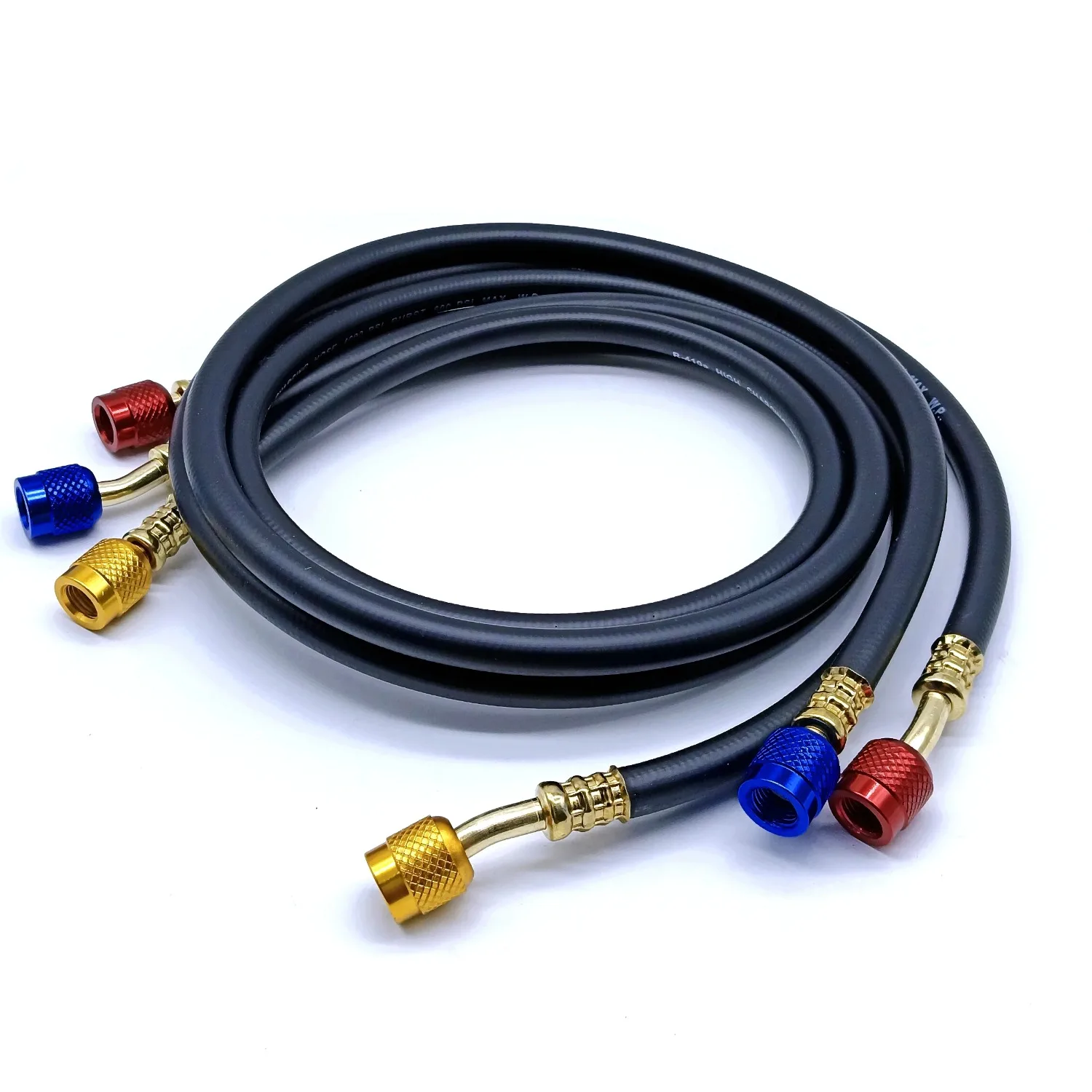สายชาร์จน้ำยาแอร์ R134a R410A สำหรับเครื่องปรับอากาศ HVAC  สายซิลิโคนสำหรับรถยนต์  อุปกรณ์ซ่อมบำรุงระบบปรับอากาศ 1
