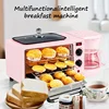 3-in-1 Breakfast Maker Home Mini Electric Oven Bread Maker,600ml Drip Coffee Machine,Non Stick Pan Fry Pan,Can Fry Grill Steak 1