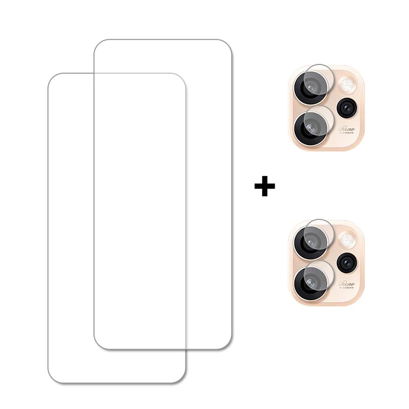 Premium Tempered Glass Screen Protector & Camera Lens Film