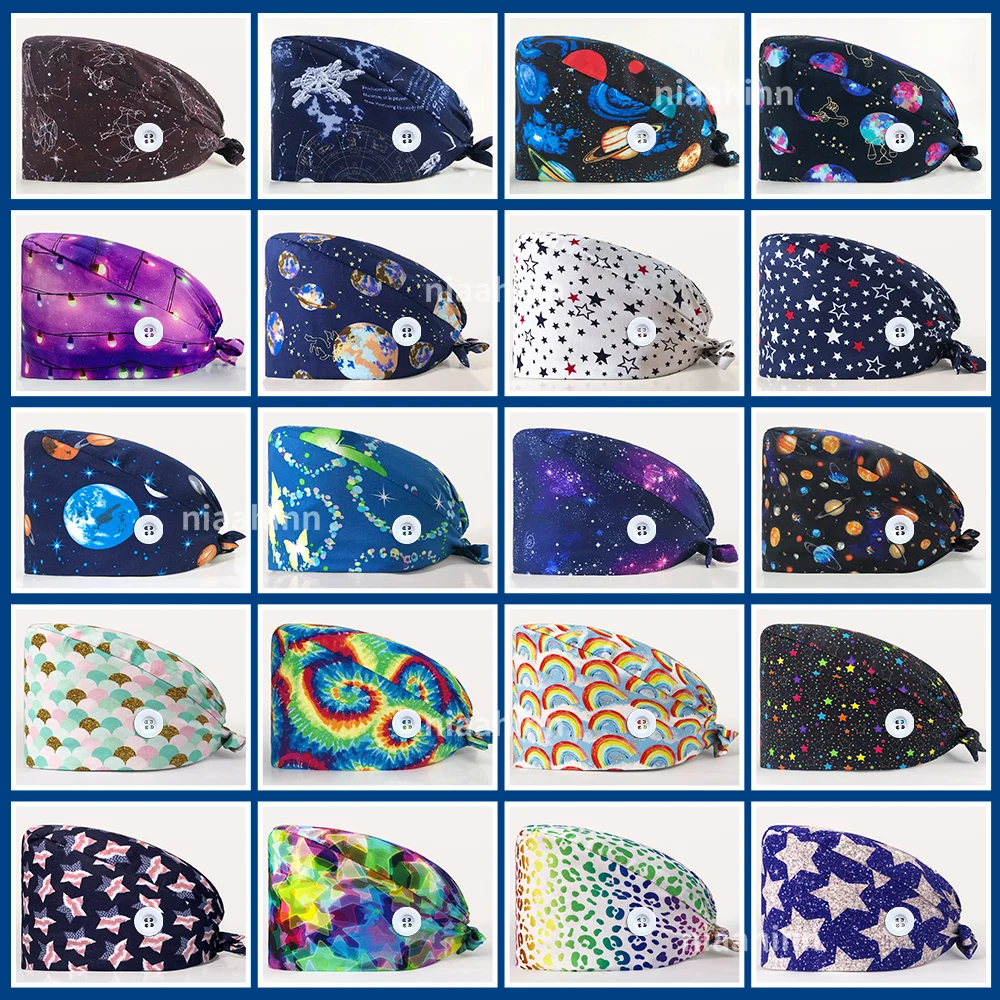 

Шапка хлопковая, женская, с принтом в виде звезд