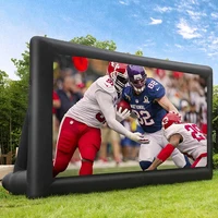 16ft 20ft 24ft Inflatable Projector Movies Screen for Home Movies TV Shows Videos Playing Games Etc 1
