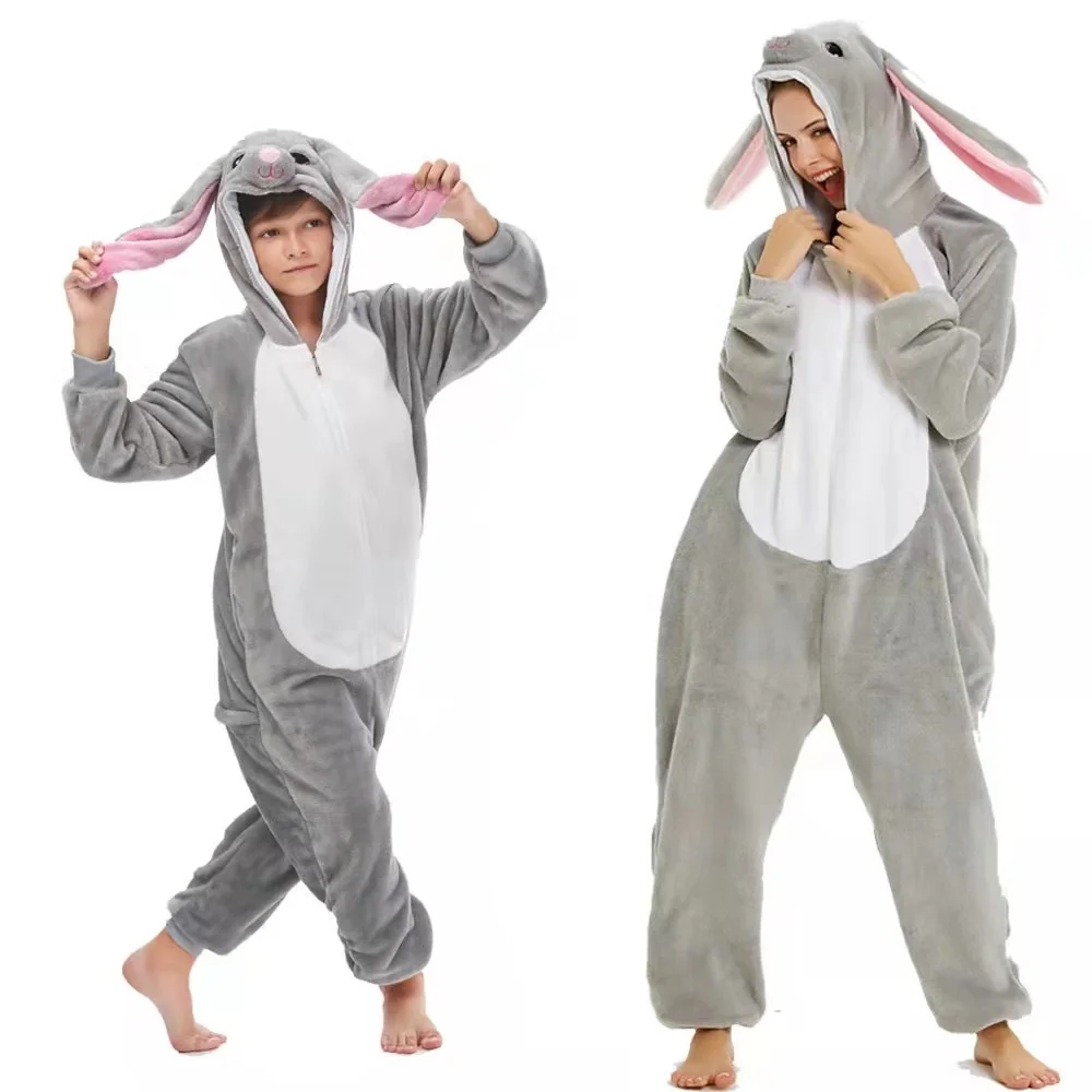 

Penguin Onesie Kids Animal Costume Girls Pajamas One Piece Plush Sleepwear Cosplay Halloween Christmas