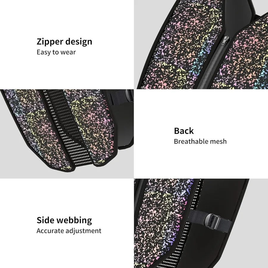 Weighted Vest Soft Washable for Men Women Kids 6.5lbs/11lbs/17.5lbs/22lbs,Fully Reflective Running Weight Vest,No Leakage Weight