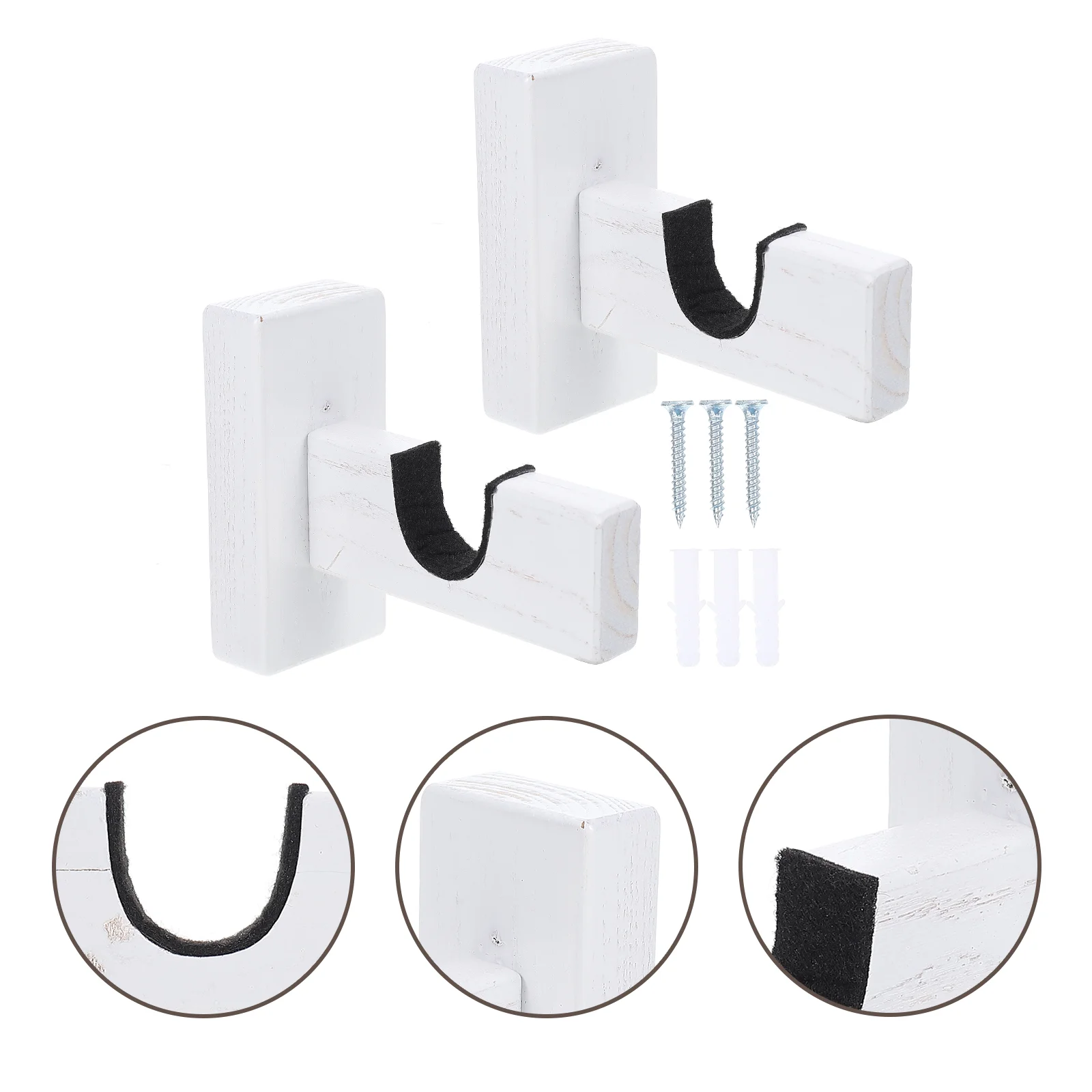 

1 пара бытовых держателей для летучей мыши, многофункциональные вешалки для летучей мыши, деревянные подставки для летучей мыши, держатели для летучей мыши