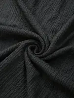 ROSEGAL Plus Size Women Casual Skirts Black Elastic Wais Textured Strap Buckle Grommet A Line Skirt With Pocket - Image 4