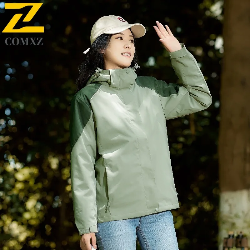 COMXZ Mens Jacket Comfortable Outdoor Adventure Thickened Warm Parka Street Style Cold Resistant Winter Zipper Outerwear