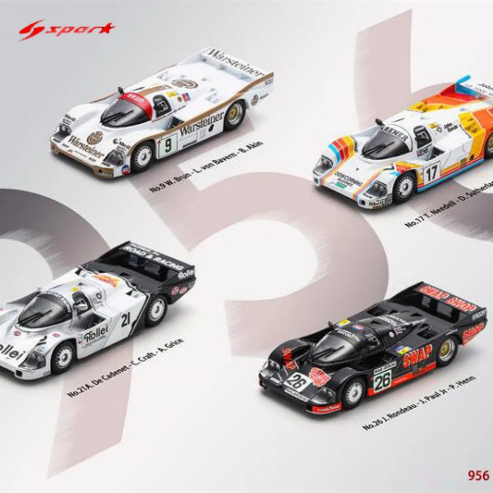 Tiny Sparky Porsche 911 962 964 917 Gulf LeMans Lamborghini Alloy Diecast Model Car Toy Collection series Guft 6