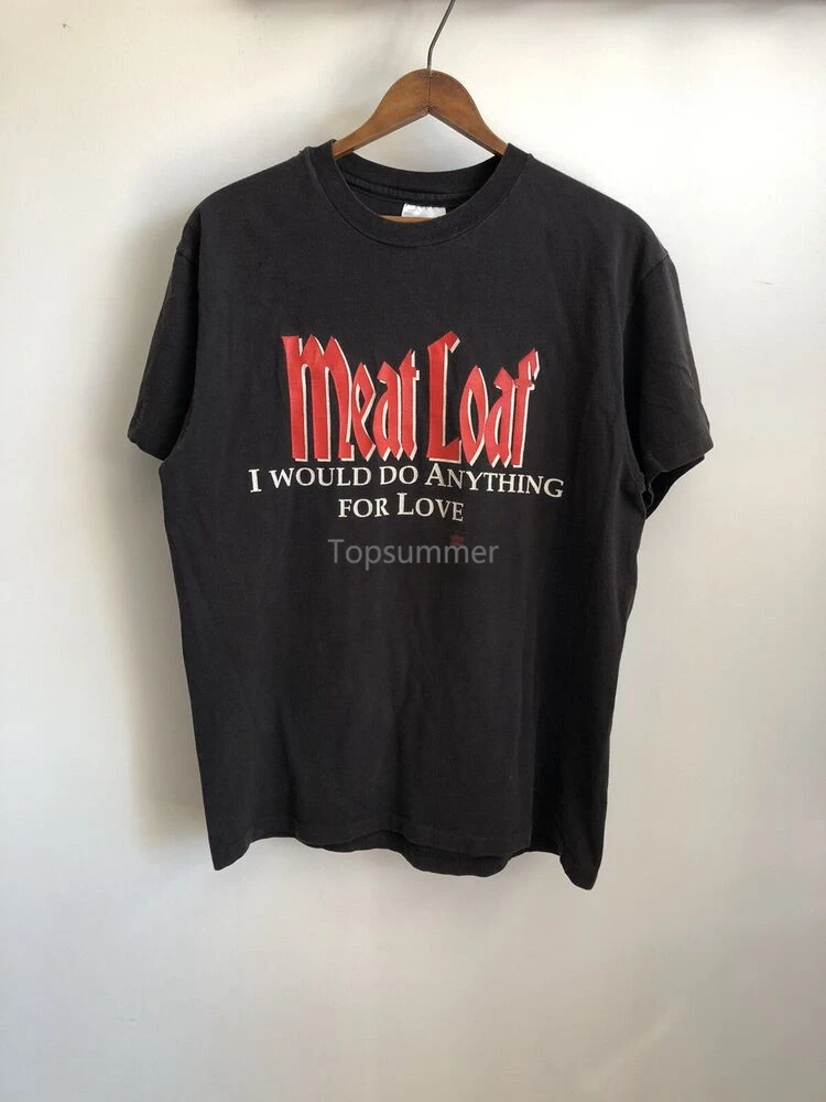 

Vtg 90S Meat Loaf I Would Do Anything For Love Shirt Album Promo Black Large