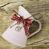 Flower Vase Bucket Bow Heart Pendant Can Farmhouse Rustic Jug For Centerpiecess Country Iron Pitcher Planter Jug-A Easy To Use 4