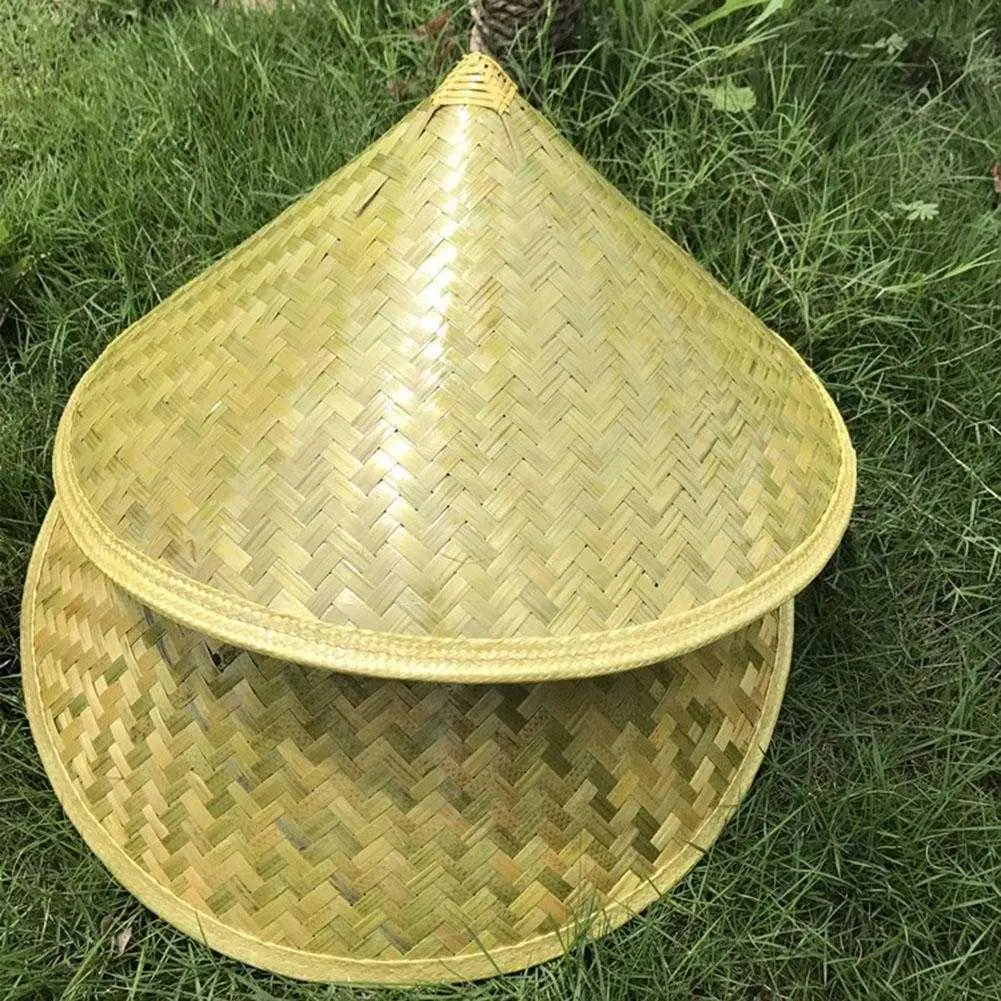 Generico Cappello Da Pescatore In Rattan Di Bambùs Cinese Retrò - 10