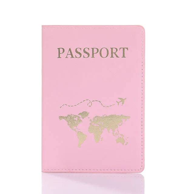 Elegant World Map Passport Holder – Stylish Travel Accessory & Ideal Wedding Gift