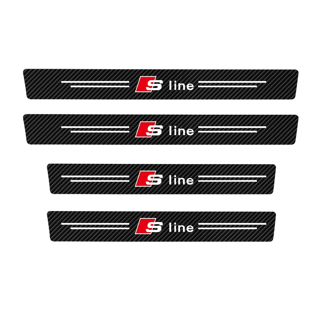 Premium Car Door Sill Protector Stickers - Set of 4 Auto Accessories