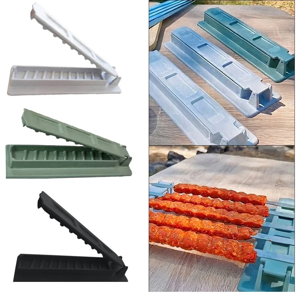 Kebab Maker BBQ Meat Skewer Machine Reusable For Kebab Press Mold Barbecue For kitchen Grill Assesories Christmas Party Tools