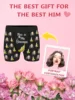 Custom Personalized Photo Men's Underwear Face Photo Boxer Briefs Novelty Print Men's Underwear Valentine's Day Gift for Husband 1