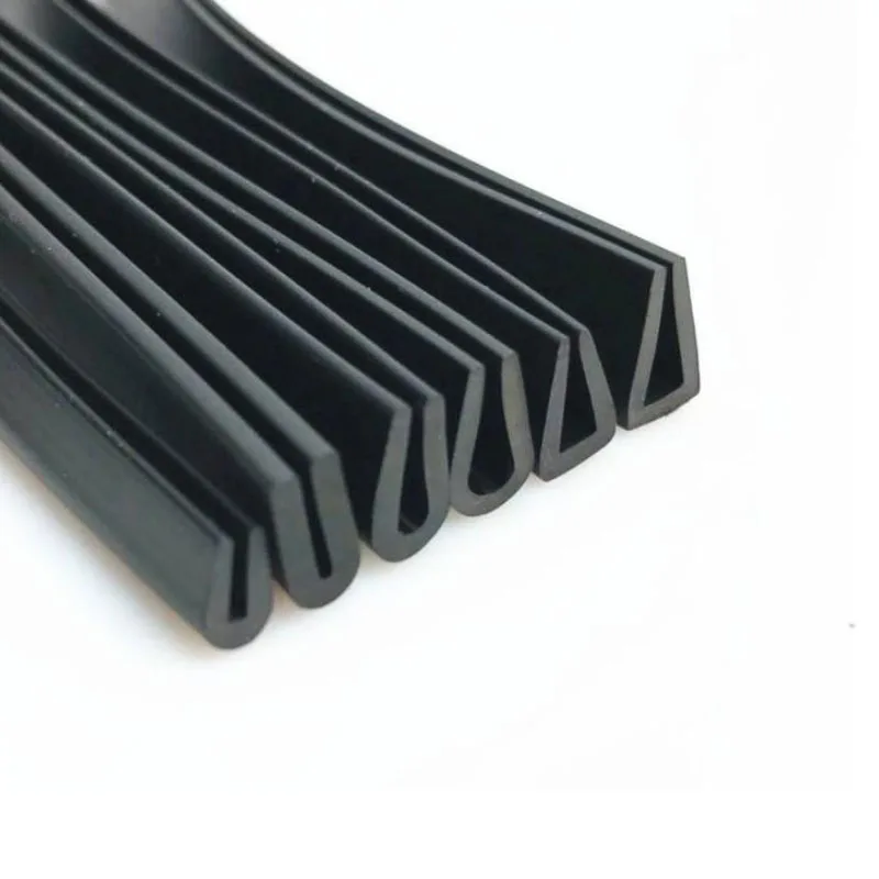 Rubber Seal Strip U Type Edge Shield Glass Metal Wood Panel Board Anti-Collision