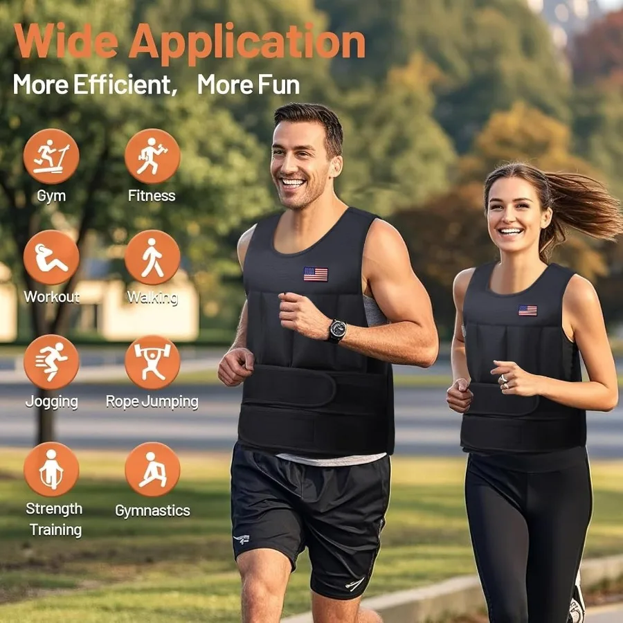 Adjustable Weighted Vest for Men Women,2-20 Lbs Adjustable Weighted Vest with Straps Womens Running Weight Vest for Walking Stre