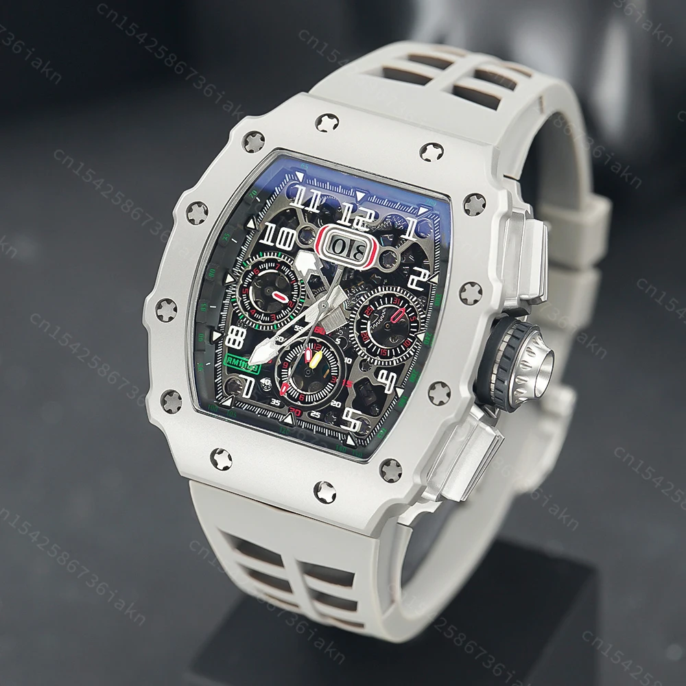 2022 Fashion New Men's Automatic Watch Stainless Steel Material Rubber Strap Sapphire Glass Mirror Casual Sports Waterproof