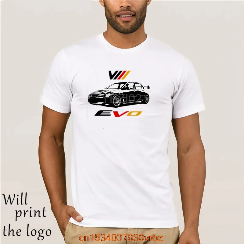 Lancer Evolution Viii T-Shirt Bianca O Grigia Evo 8 Rally Wrc