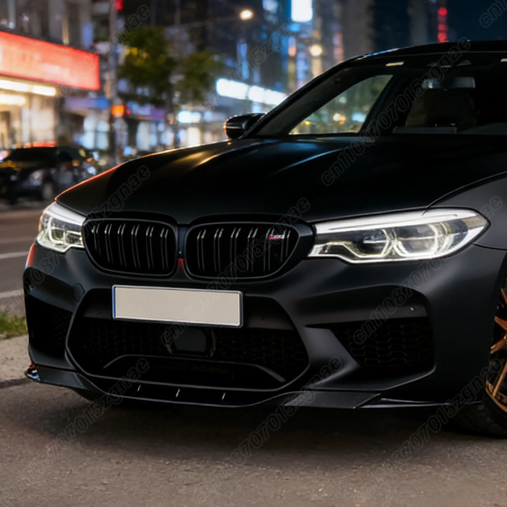 BMW 5 시리즈 M5 F90 2018 2019 2020 자동차 프론트 범퍼 스포일러 립 카 프론트 턱 스포일러 ABS 바디 개조 키트