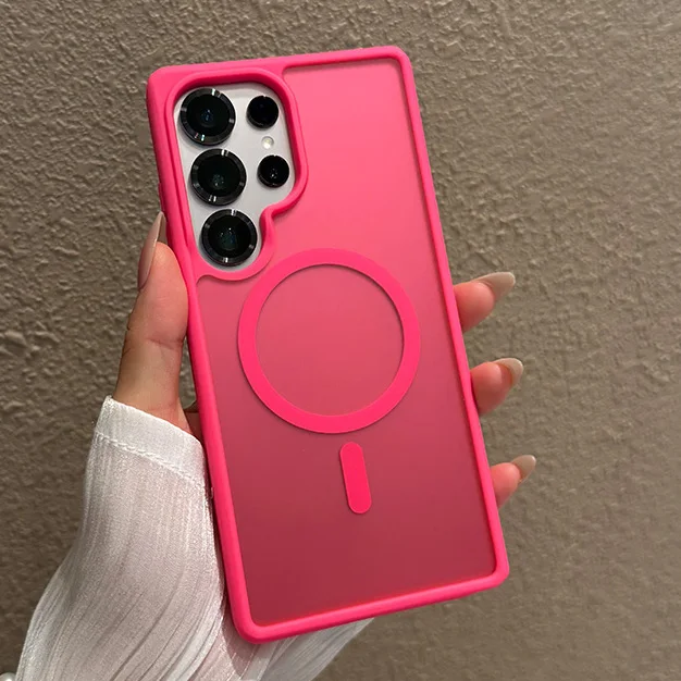 Luxury Matte Clear MagSafe-Compatible Protective Phone Case