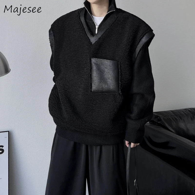 

Мужской жилет с V-образным вырезом, в стиле ретро