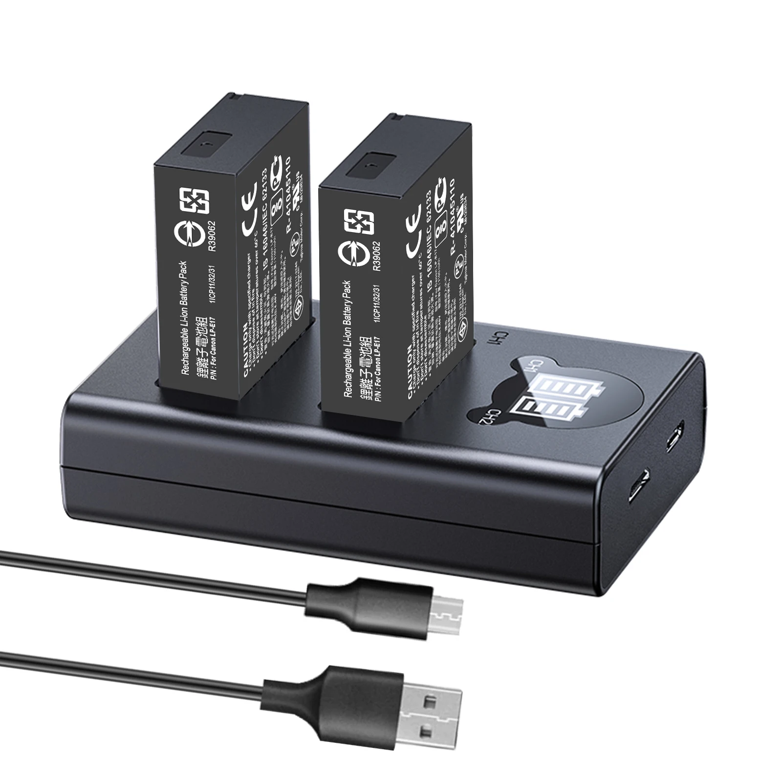 

Двойное зарядное устройство для Canon R8 R10 R50 750D 200D 77D M6 M5 M3 RP 850D 800D 760D