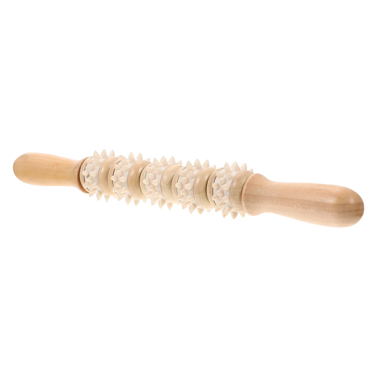 Roller Massage Back Massaging Tool Rolling Massager Acupoint Stick Wheel Wooden Tools Full Body