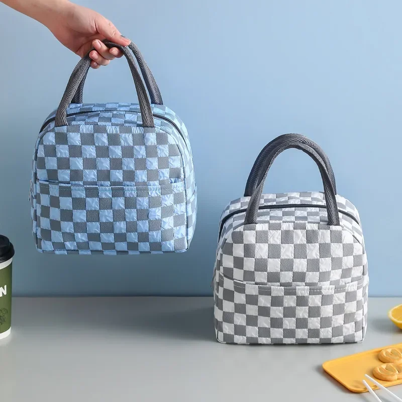 

Lunch Bags Oxford Cloth Bubble Insulation Meal Bags Aluminum Foil Waterproof Cooler Thermal Bag Men Women Work Bento Box Tote