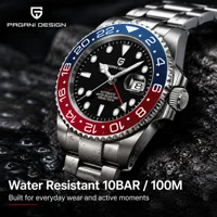 Nouvelle montre mécanique de luxe PAGANI DESIGN 2026 pour homme, en acier inoxydable, avec fonction GMT, verre saphir, montre haut de gamme pour homme, reloj hombre 3