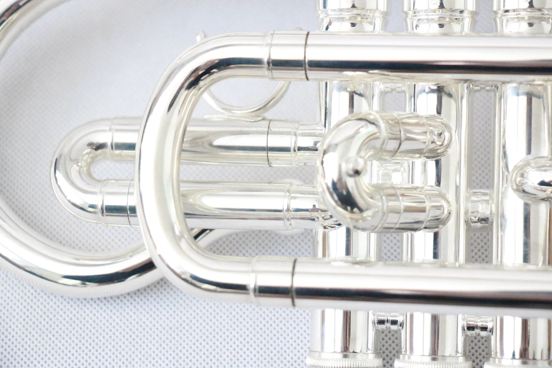 High end instrumentos de laton B flat cornet Silver Plated corneta