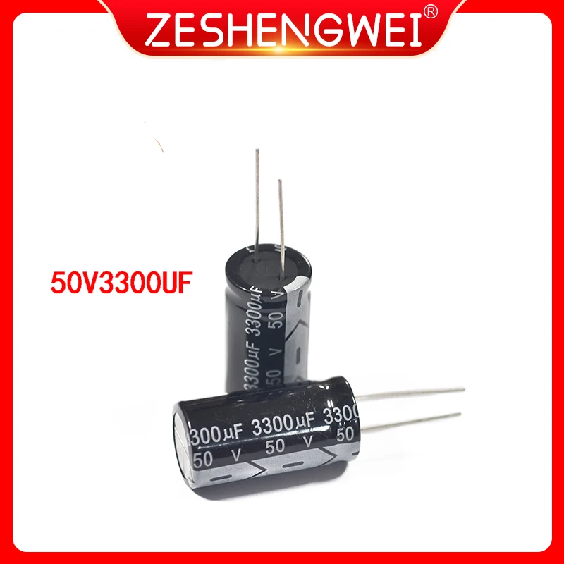 

2 шт., алюминиевый электролитический конденсатор, 50 в, 3300 мкФ, 2200 мкФ, 50 в, 18*35 мм, размер нового электролитического конденсатора: 18x35