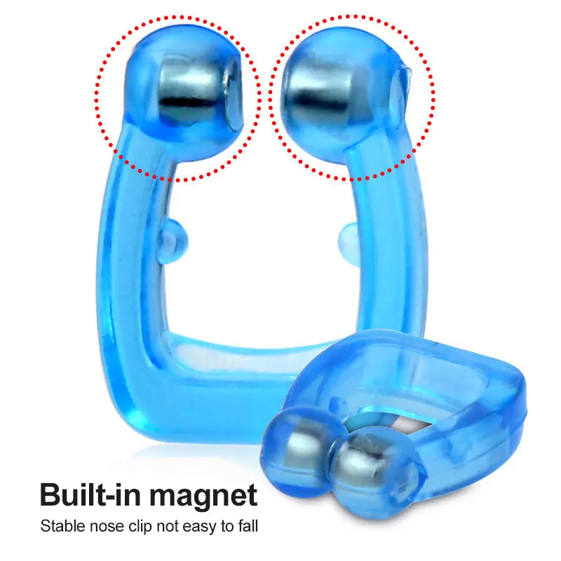 Silicone Magnetic Anti Snoring Device Stop Snoring Mini Nose Clip Improve Sleeping Men/Women Beauty Health 1/2/4PCS