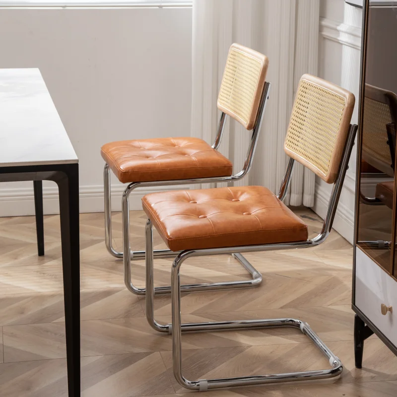 Salon Retro Dining Chairs Nordic Replica Wedding Bedroom Accent Chairs Wassily Outdoor Silla Comedor Home Furniture Cy50Dc