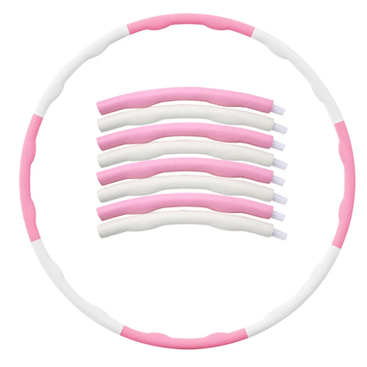 Gym Equipment Bodybuilding Hoolah Hoops Detachable Plastic Massage Foam Fitness Hula Ring