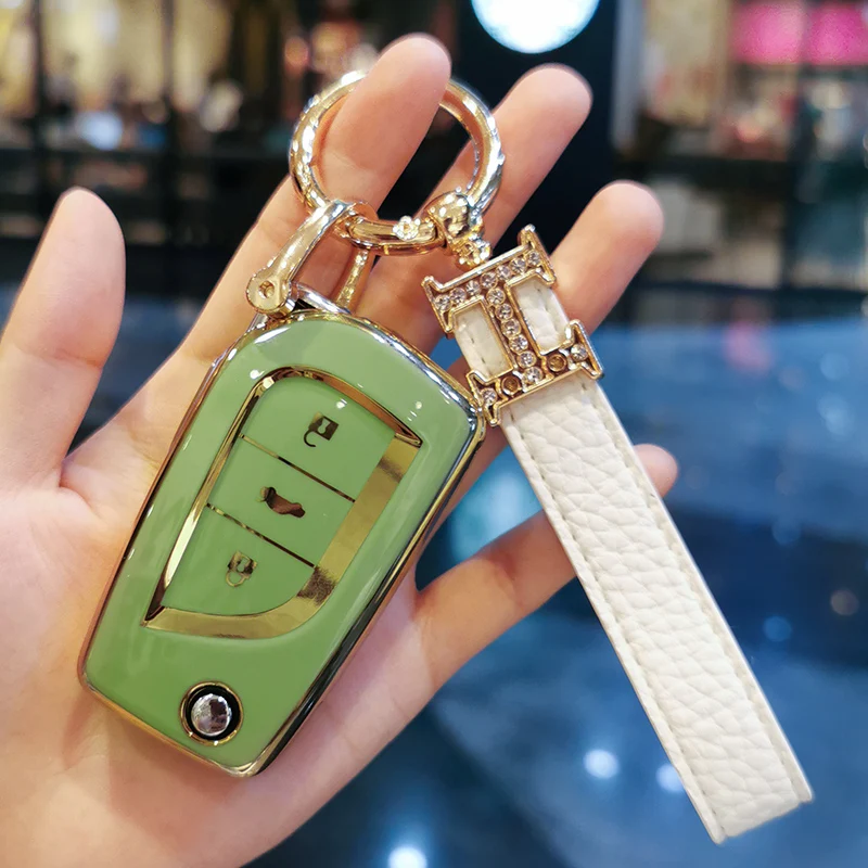 Cover Chiave/telecomando per RAV4 Corolla Toyota Hilux Yaris Avensis Aygo Verso Scion TC Auris Holder accessori - Sf427df3747cb4e69afc37b8408f5e694N