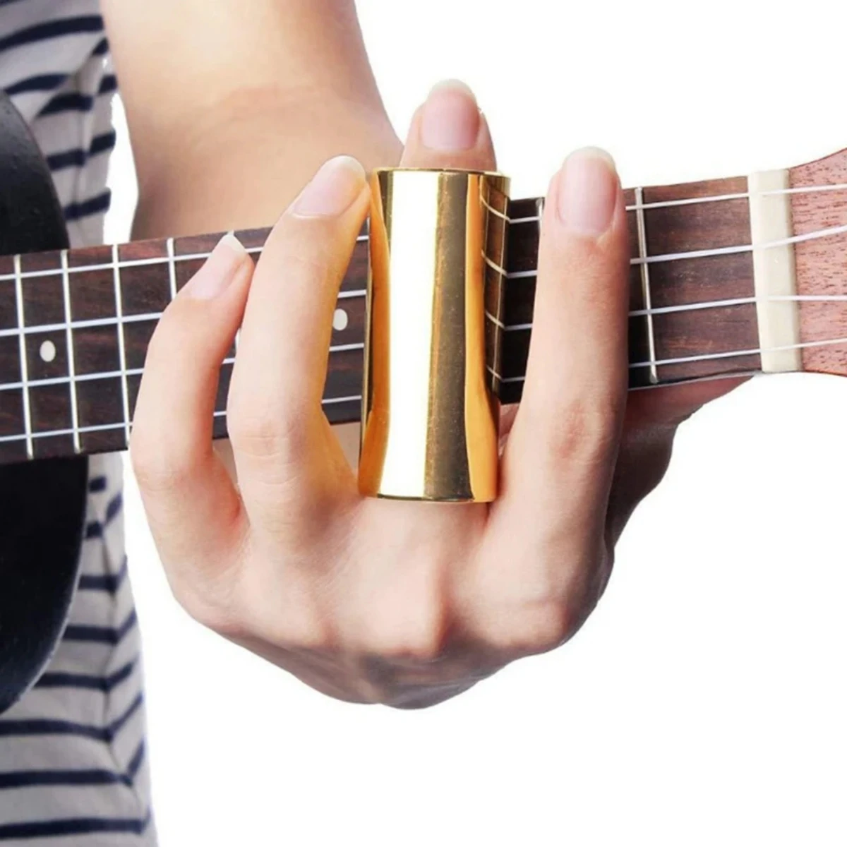 Guitar Slide Miwayer Slider 60MM High Guitar Slide Bar Stainless Steel Metal/Glass Finger Slides for Ukulele Guitar