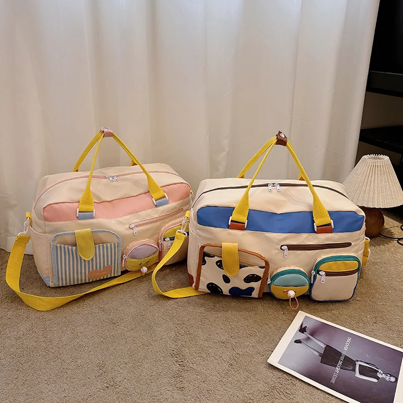 Dopamine Women's Travel Bag Large Capacity Handbag Multiple Pockets Sports Shoulder Bag For Women Yoga Fitness bag